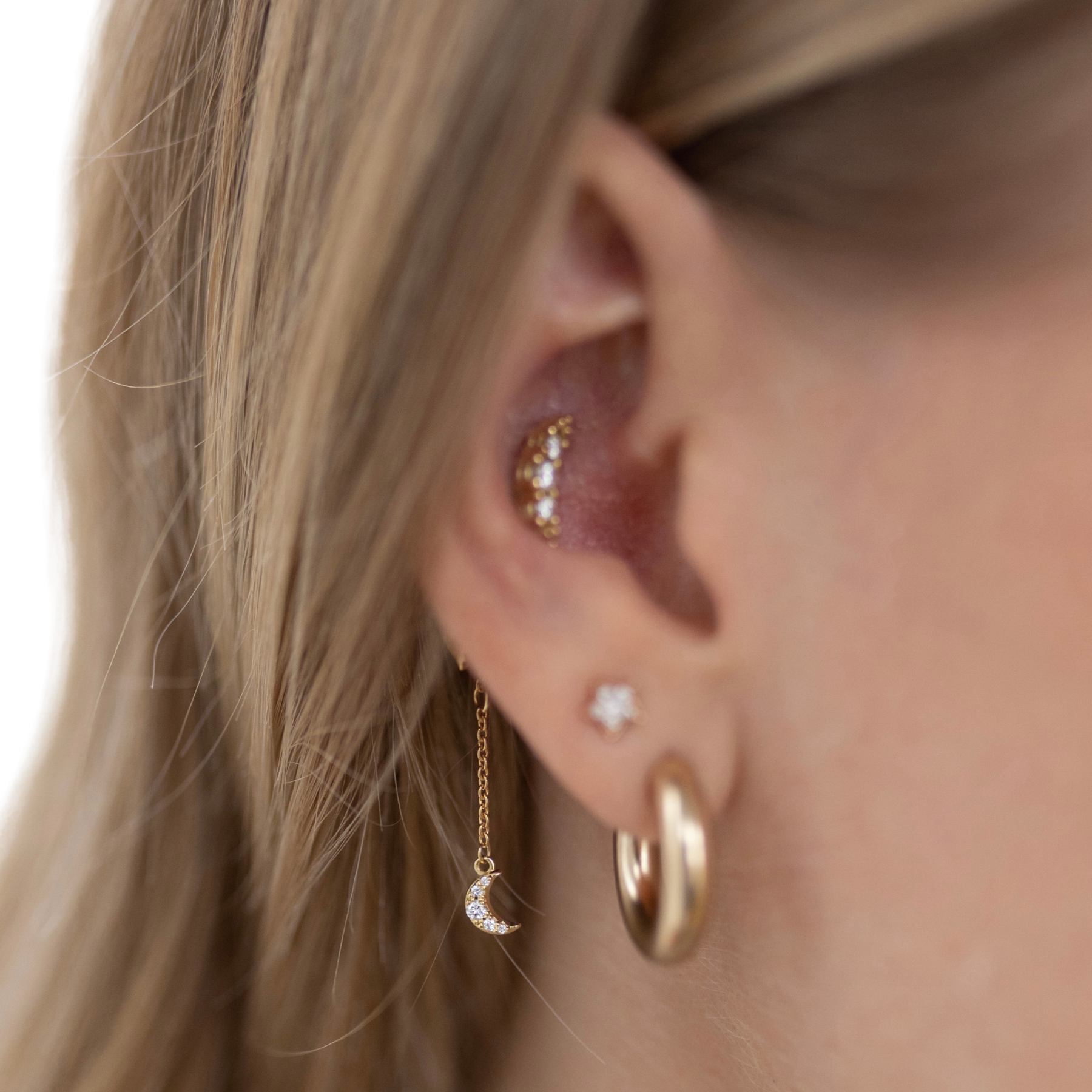 ear studs Forever Moon