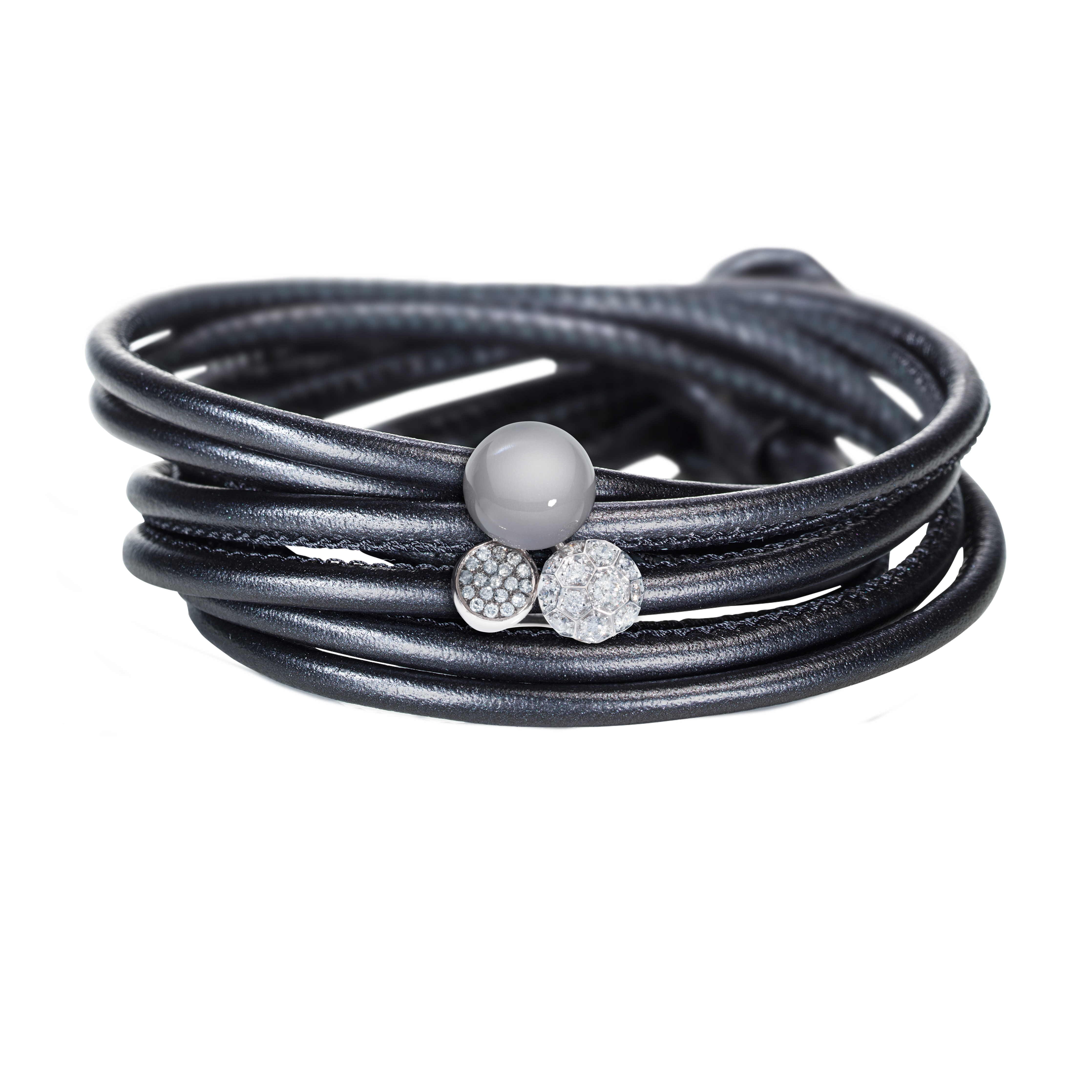 jewellery element for leather bracelet Triangolo